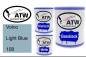 Preview: Volvo, Light Blue, 108: 1L Lackdose + 1L Klarlack + 500ml Härter - Set, von ATW Autoteile West.